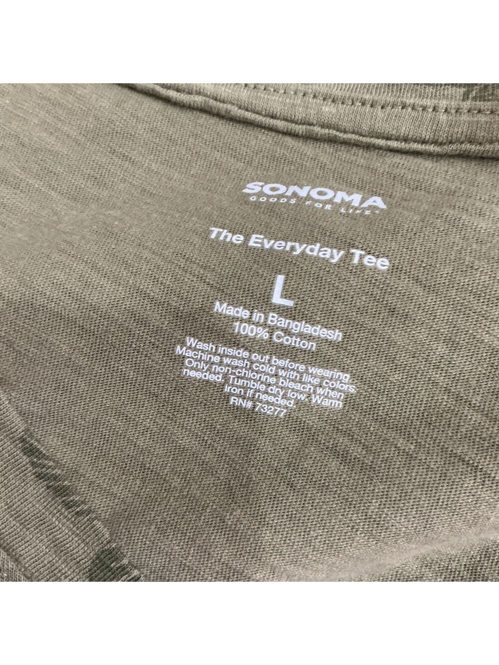 Sonoma Everyday short sleeve v neck tee Womns size Large tag free - Picture 4 of 8